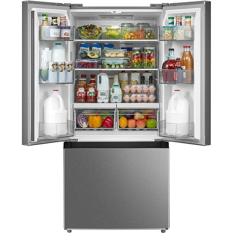 Midea 18.4 cu. ft. Counter-Depth French 3-Door Refrigerator MRF18B4AST IMAGE 2