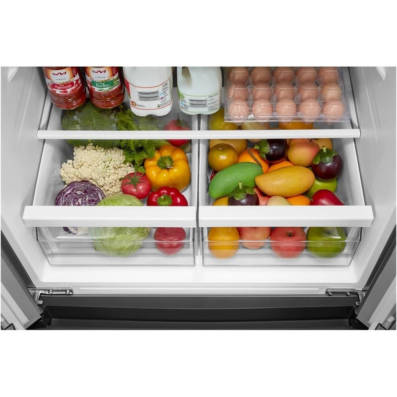 Midea 18.4 cu. ft. Counter-Depth French 3-Door Refrigerator MRF18B4AST IMAGE 4