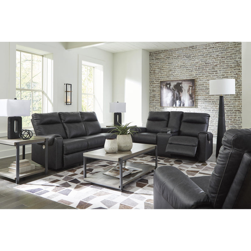 Signature Design by Ashley Axtellton Power Rocker Leather Look Recliner 3410598C IMAGE 9