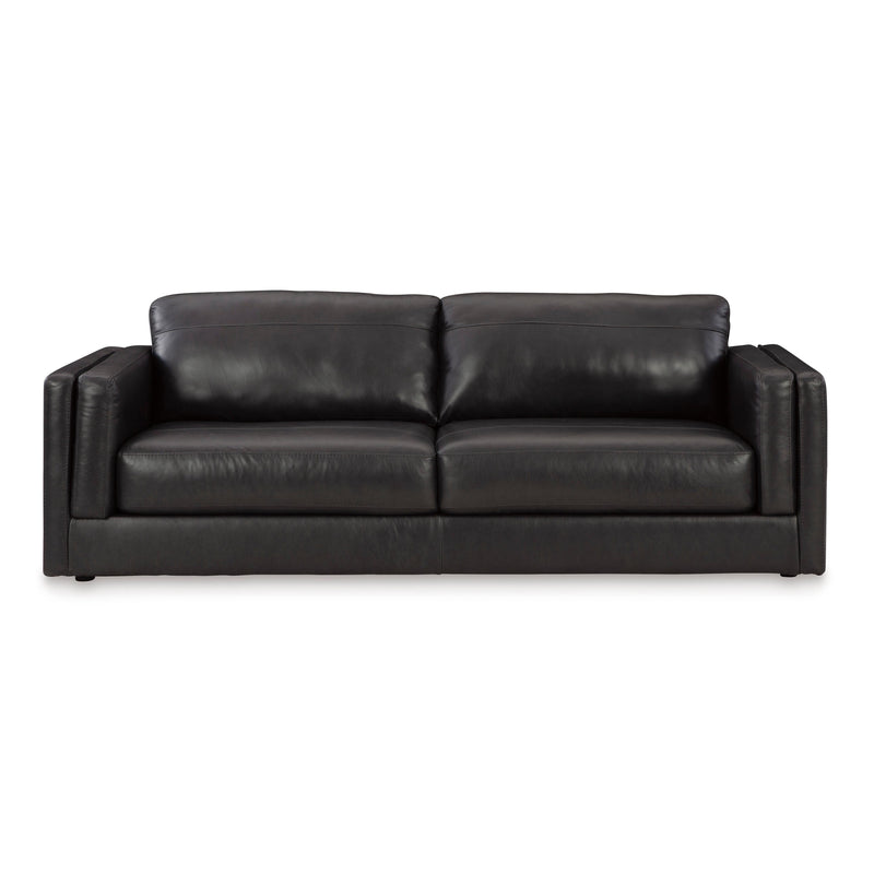 Signature Design by Ashley Amiata Stationary Leather Match Sofa 5740538C IMAGE 2