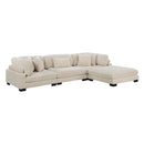  Mazin Furniture Traverse 8555BE*4OT 4 pc Modular Sectional with Ottoman IMAGE 1