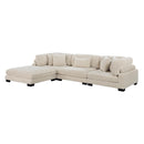  Mazin Furniture Traverse 8555BE*4OT 4 pc Modular Sectional with Ottoman IMAGE 2