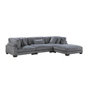  Mazin Furniture Traverse 8555GY*4OT 4 pc Modular Sectional with Ottoman IMAGE 1