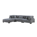  Mazin Furniture Traverse 8555GY*4OT 4 pc Modular Sectional with Ottoman IMAGE 2