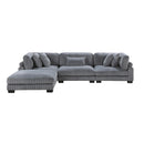  Mazin Furniture Traverse 8555GY*4OT 4 pc Modular Sectional with Ottoman IMAGE 4