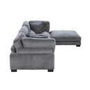  Mazin Furniture Traverse 8555GY*4OT 4 pc Modular Sectional with Ottoman IMAGE 5