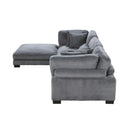  Mazin Furniture Traverse 8555GY*4OT 4 pc Modular Sectional with Ottoman IMAGE 8