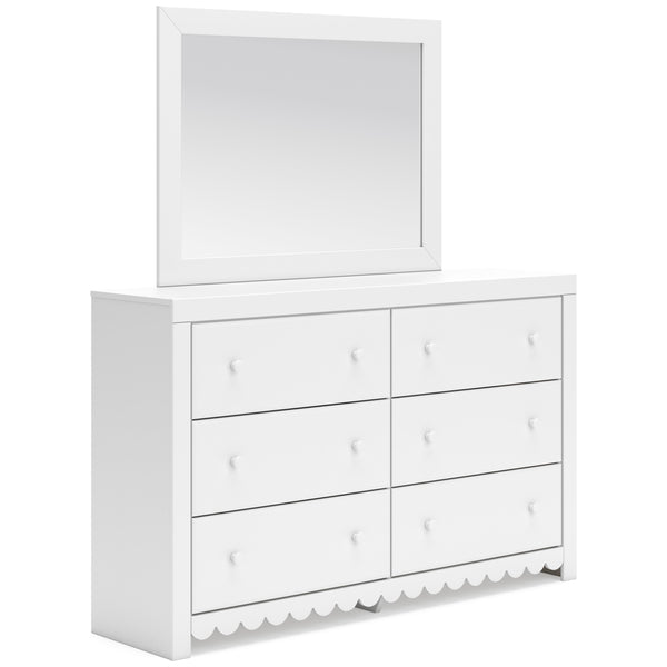 Signature Design by Ashley Mollviney 6-Drawer Dresser with Mirror B2540-31/B2540-36 IMAGE 1