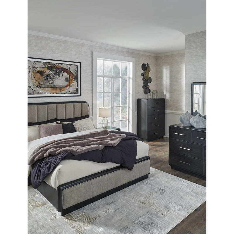 Signature Design by Ashley Rowanbeck King Upholstered Panel Bed B821-58/B821-56 IMAGE 11