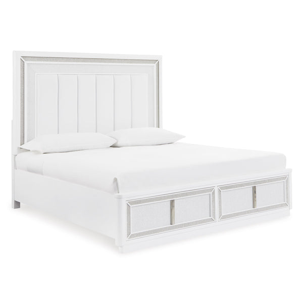 Signature Design by Ashley Chalanna Queen Upholstered Panel Bed with Storage B822-57/B822-54S/B822-97 IMAGE 1