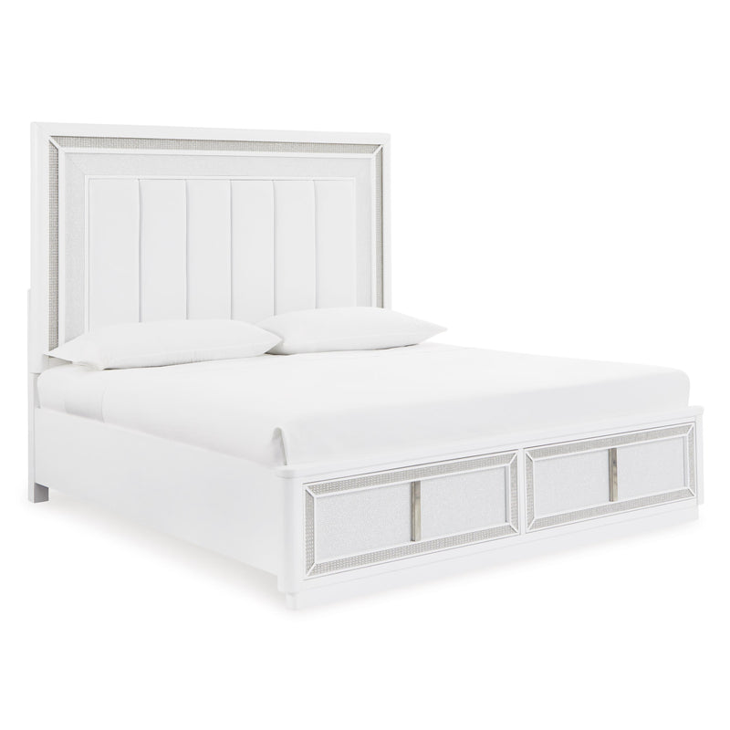 Signature Design by Ashley Chalanna Queen Upholstered Panel Bed with Storage B822-57/B822-54S/B822-97 IMAGE 1