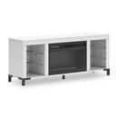 Signature Design by Ashley Brollevi W2722-168 TV Stand with Fireplace IMAGE 1