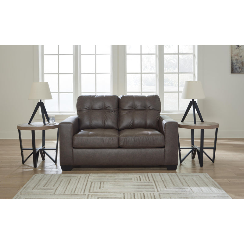 Benchcraft Barlin Mills Stationary Leather Look Loveseat 1700335 IMAGE 5