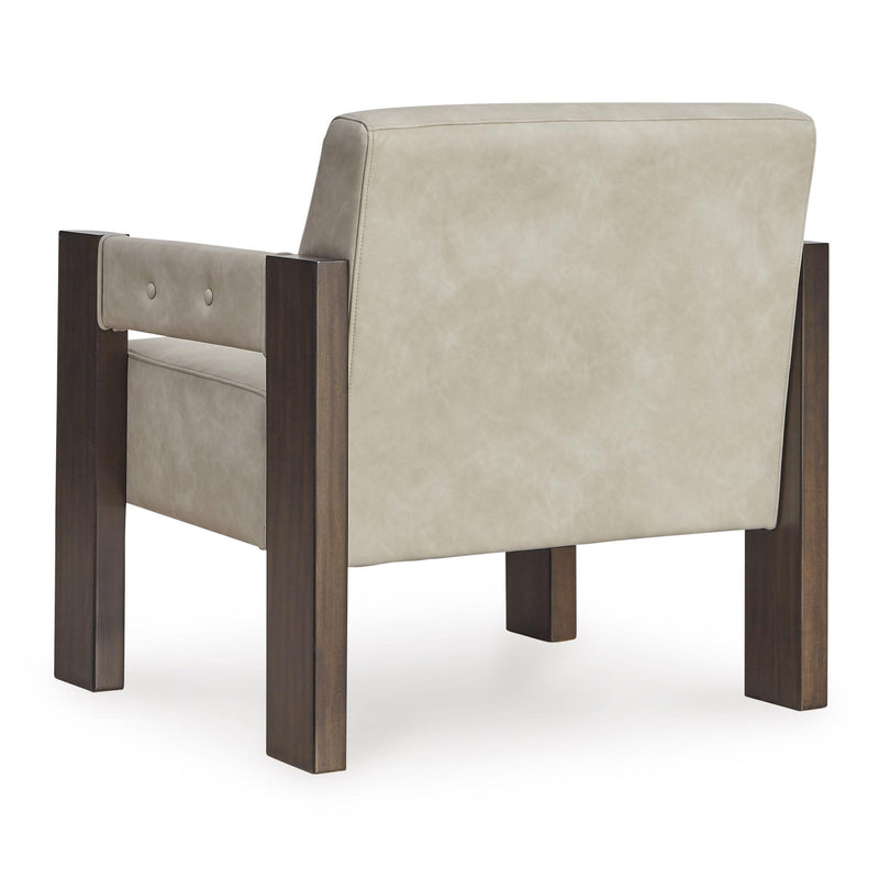 Signature Design by Ashley Adlanlock Stationary Leather Look Accent Chair A3000694 IMAGE 4