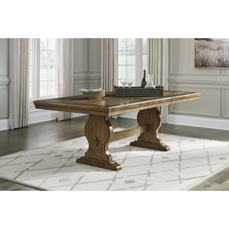 Benchcraft Sturlayne Dining Table with Trestle Base D787-35 IMAGE 6