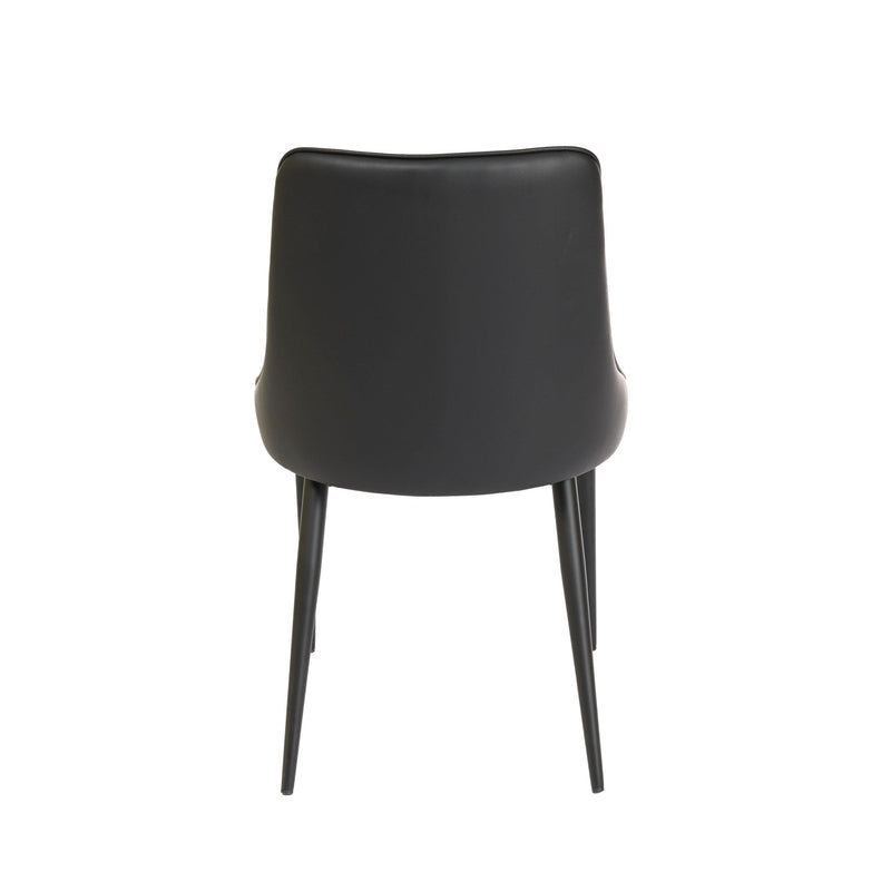 Furnishings' Mate DC 356-BL-MB Robin Chair In Black PU On Standard Matte Black Base IMAGE 4