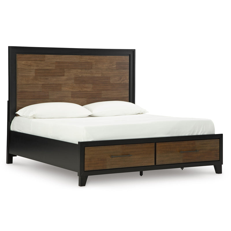 Benchcraft Kraeburn King Panel Bed with Storage B496-58/B496-56S/B496-197 IMAGE 1