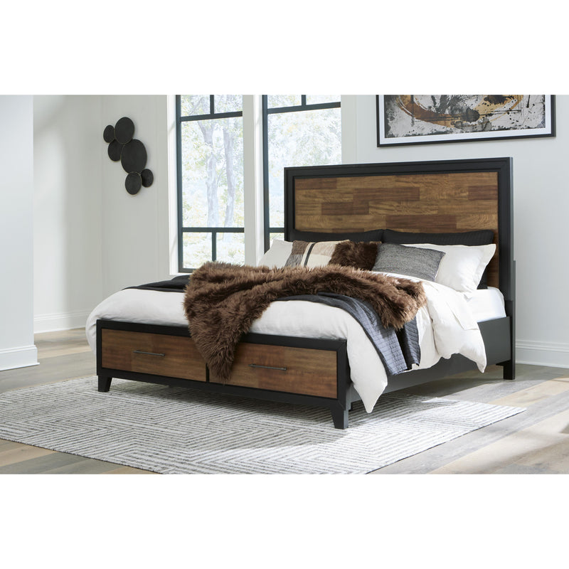 Benchcraft Kraeburn King Panel Bed with Storage B496-58/B496-56S/B496-197 IMAGE 6