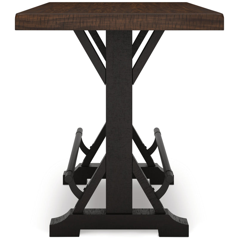 Signature Design by Ashley Valebeck Counter Height Dining Table with Trestle Base D546-33 IMAGE 3