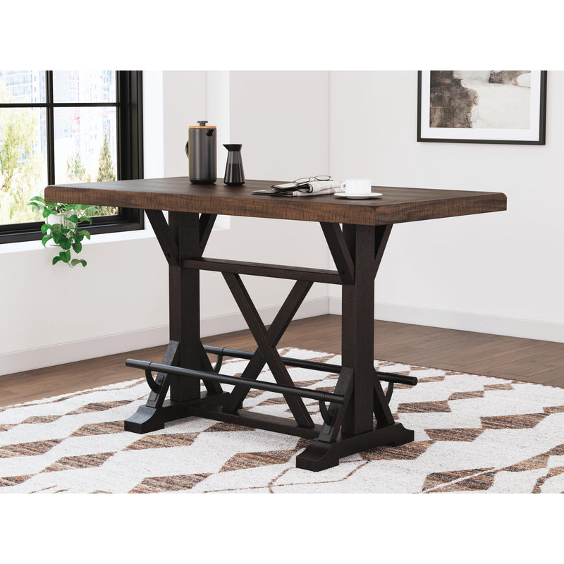 Signature Design by Ashley Valebeck Counter Height Dining Table with Trestle Base D546-33 IMAGE 5