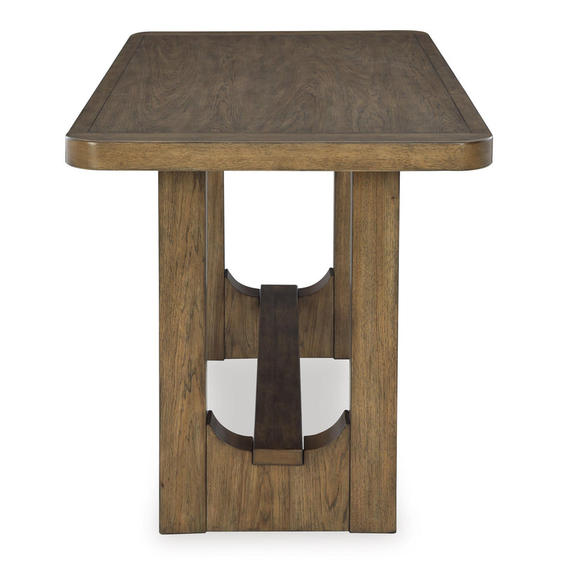 Signature Design by Ashley Cabalynn Counter Height Dining Table with Trestle Base D974-13 IMAGE 2