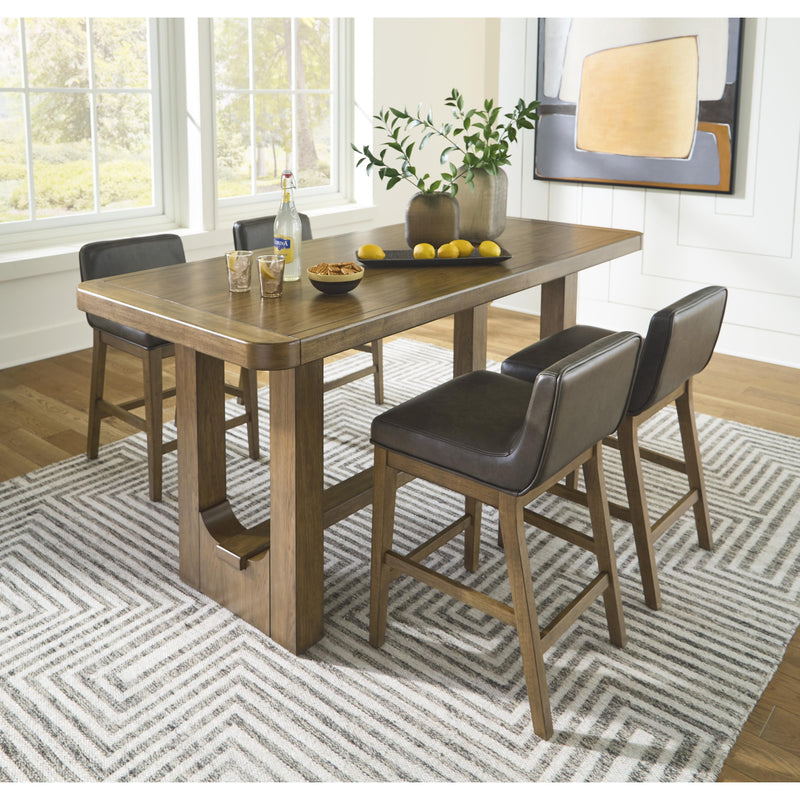 Signature Design by Ashley Cabalynn Counter Height Dining Table with Trestle Base D974-13 IMAGE 9