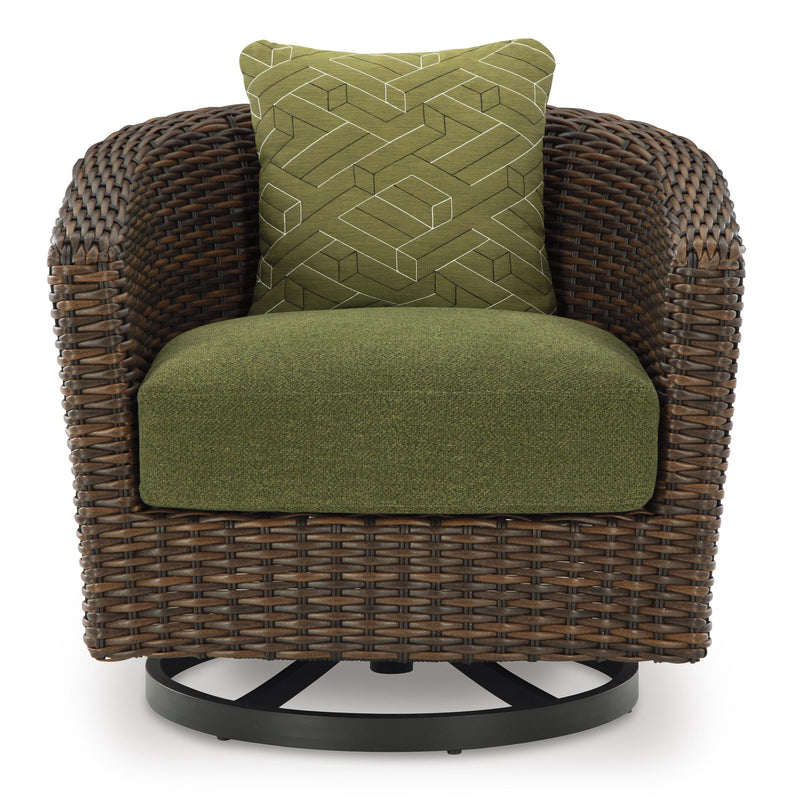 Signature Design by Ashley Horizon Hall P572-821 Swivel Lounge with Cushion IMAGE 2