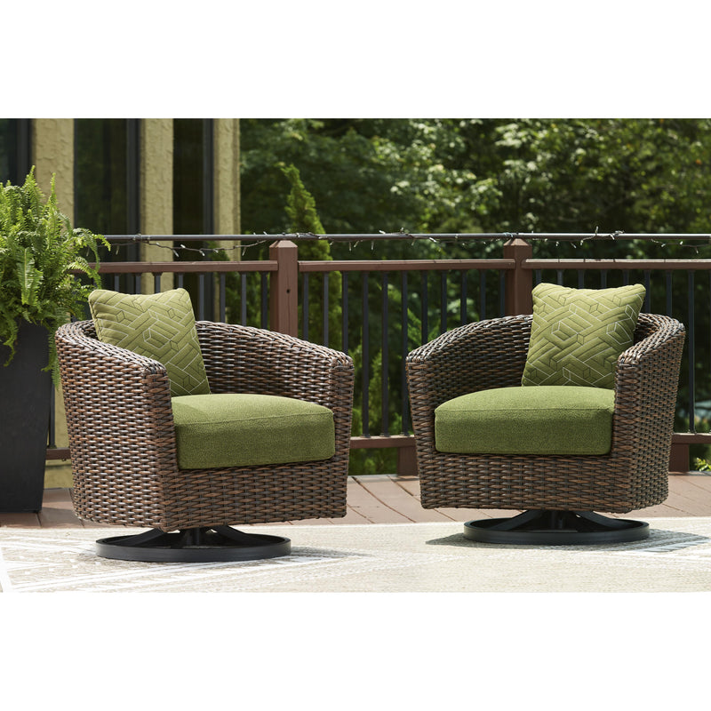 Signature Design by Ashley Horizon Hall P572-821 Swivel Lounge with Cushion IMAGE 5