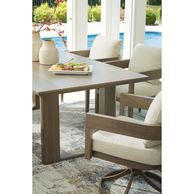 Signature Design by Ashley Serene Bay P671-625 Rectangular Dining Table with Umbrella Option IMAGE 12