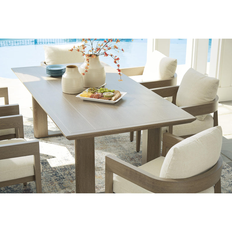 Signature Design by Ashley Serene Bay P671-625 Rectangular Dining Table with Umbrella Option IMAGE 15