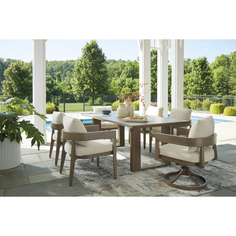 Signature Design by Ashley Serene Bay P671-625 Rectangular Dining Table with Umbrella Option IMAGE 19