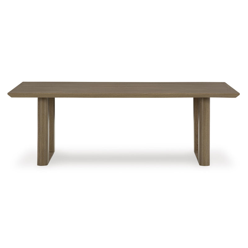 Signature Design by Ashley Serene Bay P671-625 Rectangular Dining Table with Umbrella Option IMAGE 2