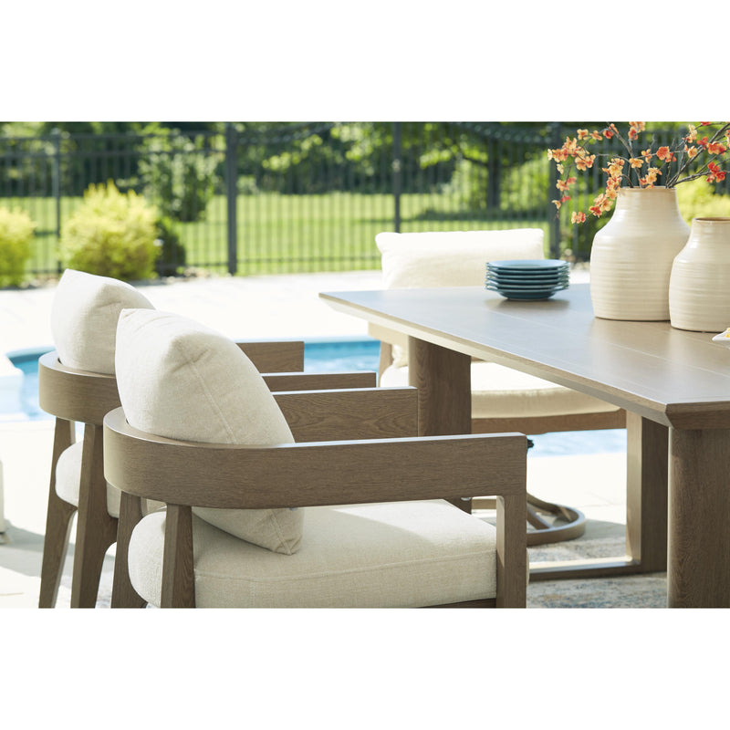 Signature Design by Ashley Serene Bay P671-625 Rectangular Dining Table with Umbrella Option IMAGE 8