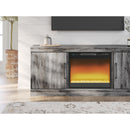 Signature Design by Ashley Baystorm W221W2 64" TV Stand with Electric Fireplace IMAGE 3
