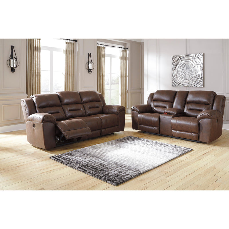 Signature Design by Ashley Stoneland Power Reclining Leather Look Sofa 3990487C IMAGE 6