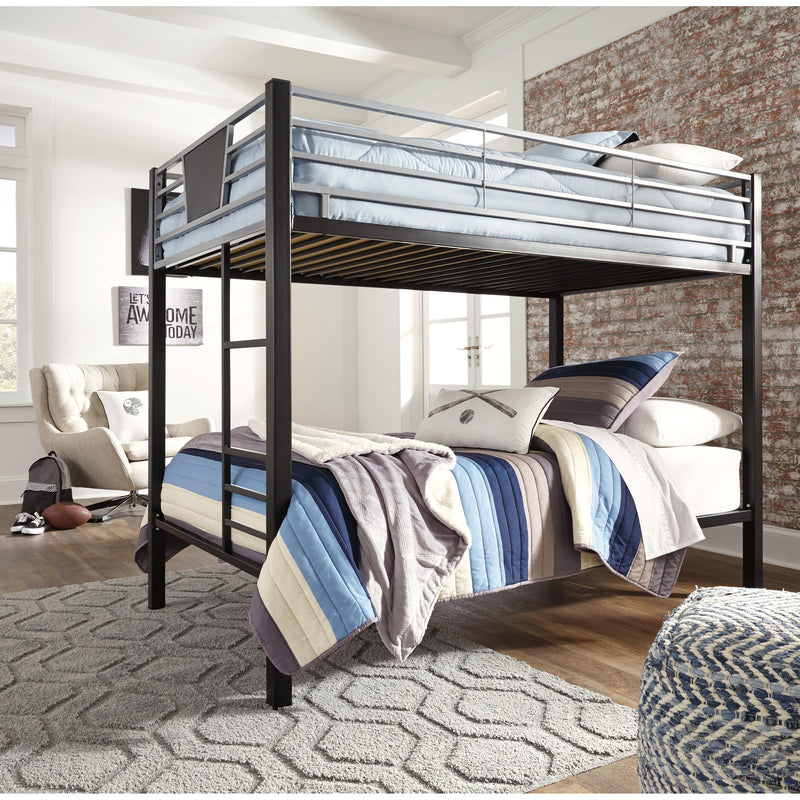 Signature Design by Ashley Dinsmore B106B13 Twin over Twin Bunk Bed with Mattresses IMAGE 3