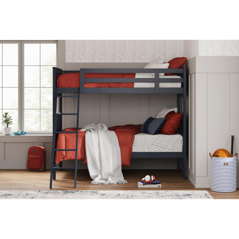 Signature Design by Ashley Nextonfort B396B12 Twin over Twin Bunk Bed with Mattresses IMAGE 4