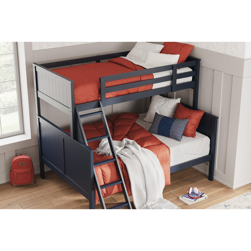 Signature Design by Ashley Nextonfort B396B13 Twin over Full Bunk Bed with Mattresses IMAGE 3