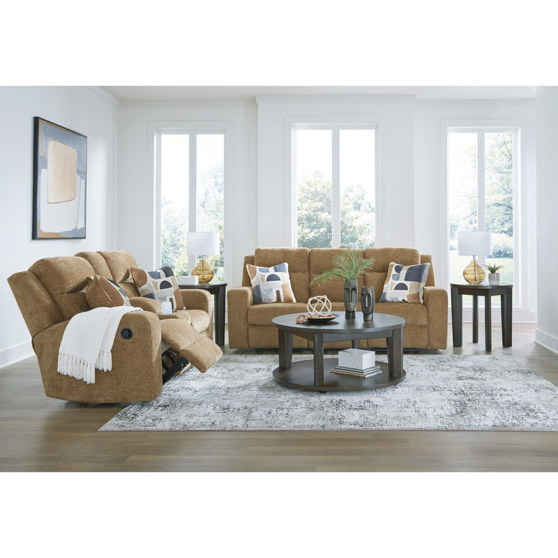 Signature Design by Ashley Kanlow Reclining Fabric Loveseat with Console 3860594C IMAGE 13