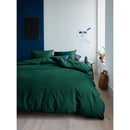  Brunelli Organic 244DG204 King Duvet Cover - Dark Green IMAGE 1