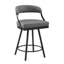  Mazin Furniture Crowley 5565-24GY Swivel Counter Height Chair IMAGE 2
