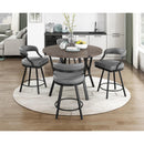  Mazin Furniture Crowley 5565-24GY Swivel Counter Height Chair IMAGE 5