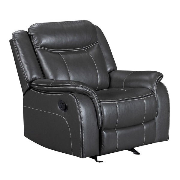 Primo International Anders Glider Bonded Leather Recliner U902112013MOGR IMAGE 1