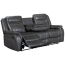  Primo International Anders Reclining Bonded Leather Sofa U902112013MOSD IMAGE 1