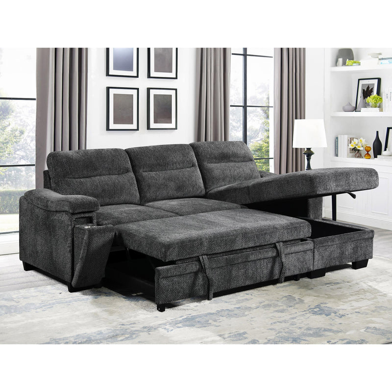 Primo International Savio Fabric Sleeper Sectional UE48135803STB5/UE48135803STB2 IMAGE 2