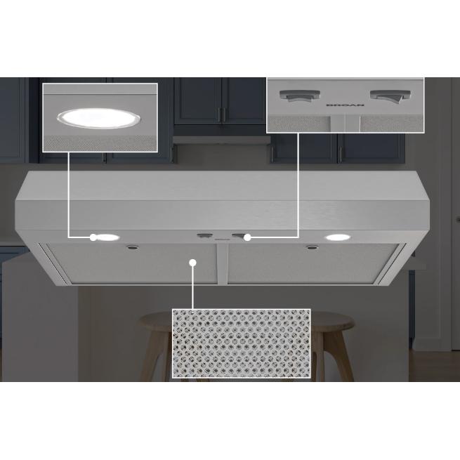 Broan Under-Cabinet Range Hood GLA1243SS IMAGE 3
