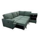  Primo International Nicola Fabric Sleeper Sectional UF10138683STX3/UF10138683STR1/UF10138683STOS IMAGE 3