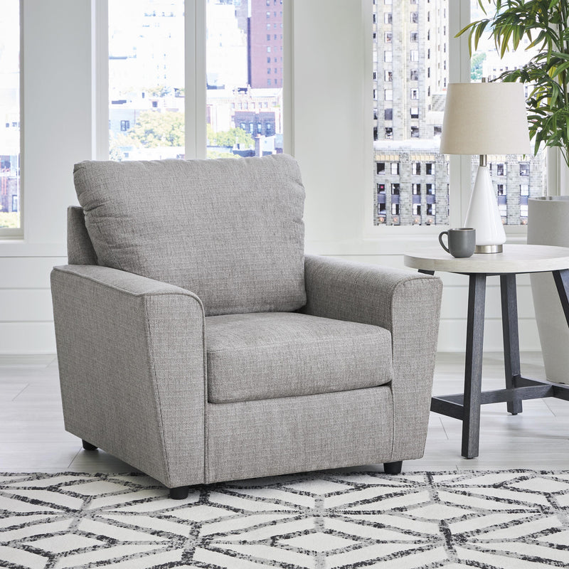 Signature Design by Ashley Stairatt Stationary Fabric Chair with Ottoman 2850314/2850320 IMAGE 2