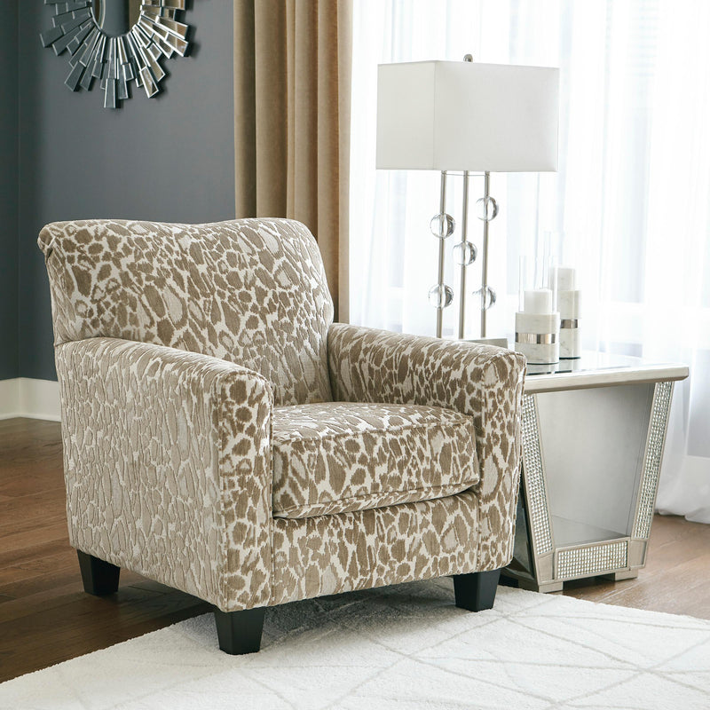 Signature Design by Ashley Dovemont Stationary Fabric Chair with Ottoman 4040108/4040121 IMAGE 2