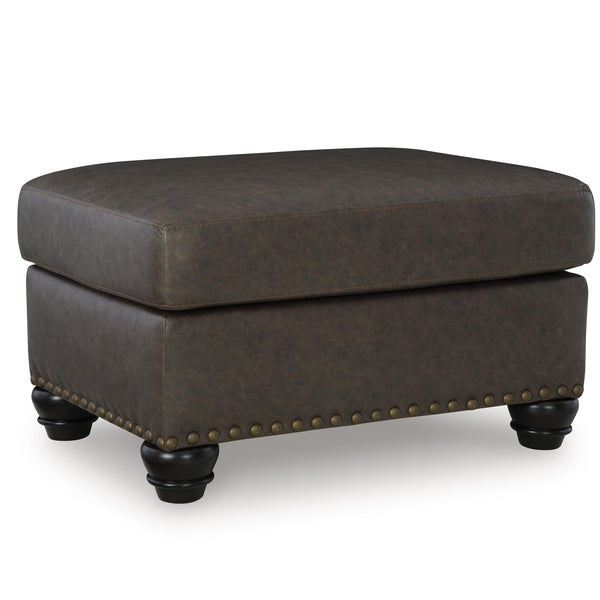 Benchcraft Roxmere Leather Look Ottoman 5550314 IMAGE 1